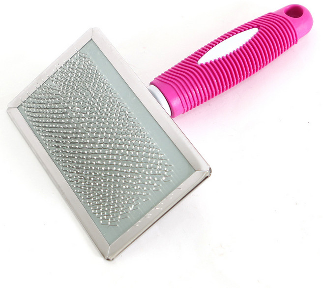 펫츄츄 저자극 애견 브러쉬 대형, 1개