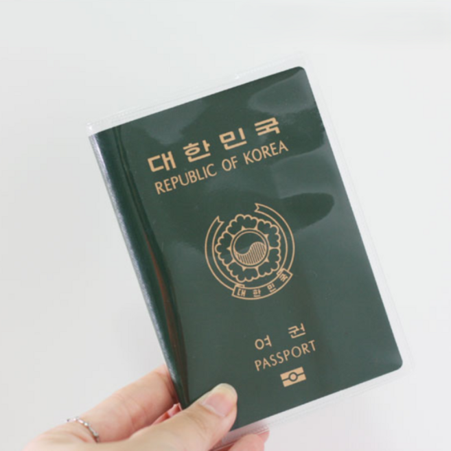 신여권 구여권 겸용 투명 비닐 여권케이스 커버 지갑