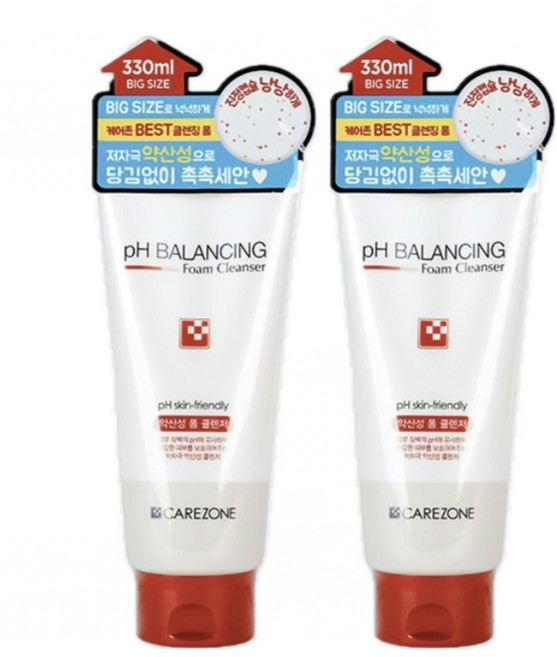 케어존 약산성 폼 클렌징 330ml+330ml