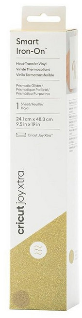 Cricut Joy Xtra 스마트 다림질 프리즘 글리터 (48.3cm(19인치) 골드