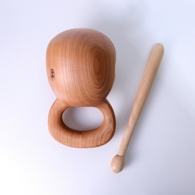 참선목탁 4.5치 기도용목탁 참선용 민자목탁 가로 13.5cm, 1개