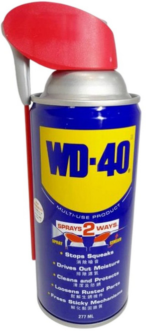 WD-40 多用途產品 除鏽油 排除濕氣 防銹潤滑, 1個, 277ML(9.3 oz) 附新噴頭, 277mL