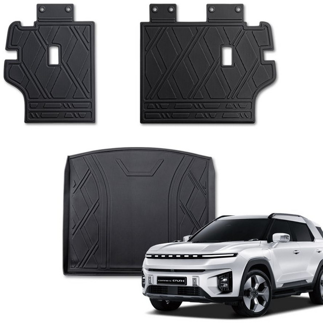 토레스 토래스 EVX 차량용 TPE 트렁크 매트 패드 발판 깔판, 트렁크매트 1P