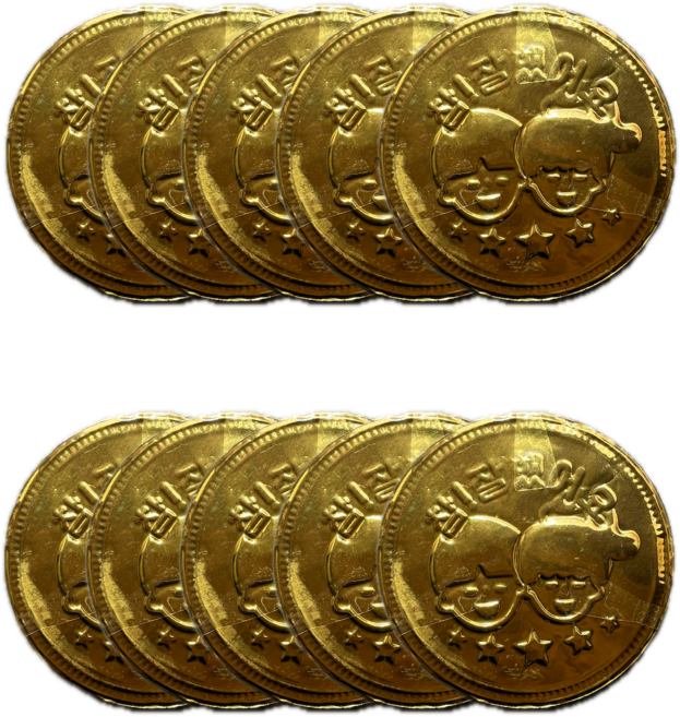 키즈웰 참잘했어요 코인초콜릿, 45g, 10개