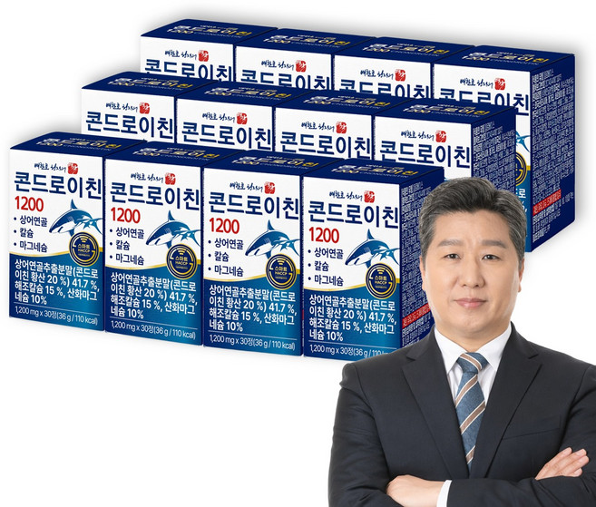 배한호 원장의 명작 콘드로이친 1200, 12개, 30정