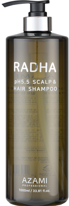 아자미 라다 PH 5.5 헤어&스칼프 샴푸 / 아자미 공식판매처, 1개, 1L
