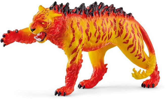 Schleich Eldrador - 용암 달팽이 피규어 - 남아 및 여아용 몬스터 동물 장난감 - 만 7세 이상 야수 생물 피규어 | 70851, Lava Tiger