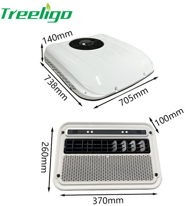 무시동에어컨 천장형 일체형 차박 화물차 탑차 트럭 24v 에어컨