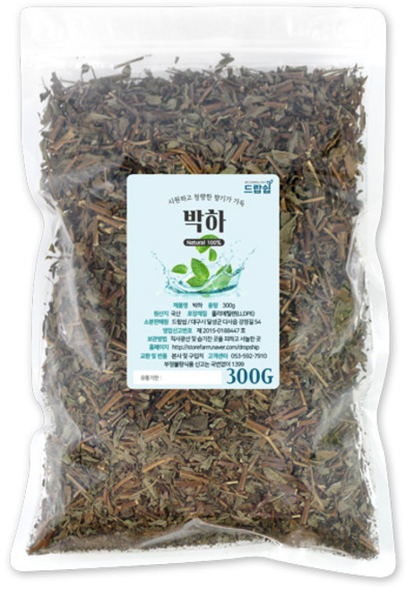기타 박하(국산) 말린 건조 박하 민트 박하차 건강 한방 약재 차, 300g, 1개