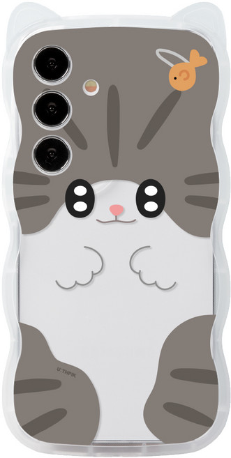 갤럭시A35 A356 전용 고양이귀 쫑긋 캣웨이브 디자인 케이스