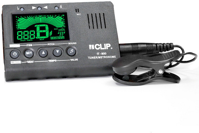 ICLIP IT-800 多功能調音節拍器，適用吉他、小提琴、貝斯、國樂、管樂、古箏、直笛, 1個