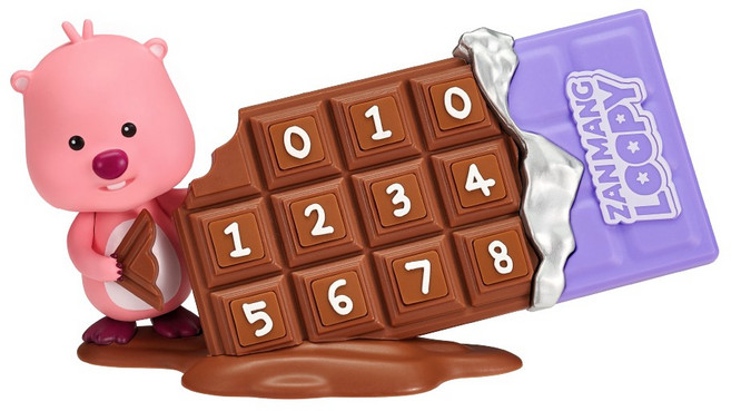 잔망루피 주차번호판, 1세트