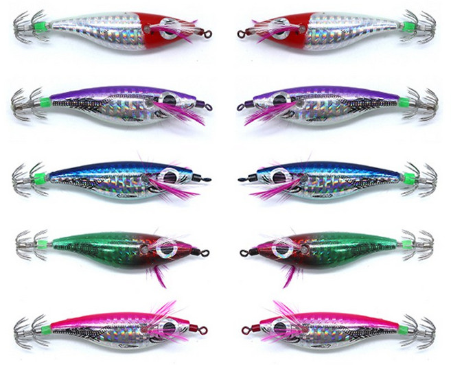 미니 레이저 에기 쭈꾸미 갑오징어에기 문어 왕눈이 레이져 애기, 10cm 10p 혼합세트, 1개