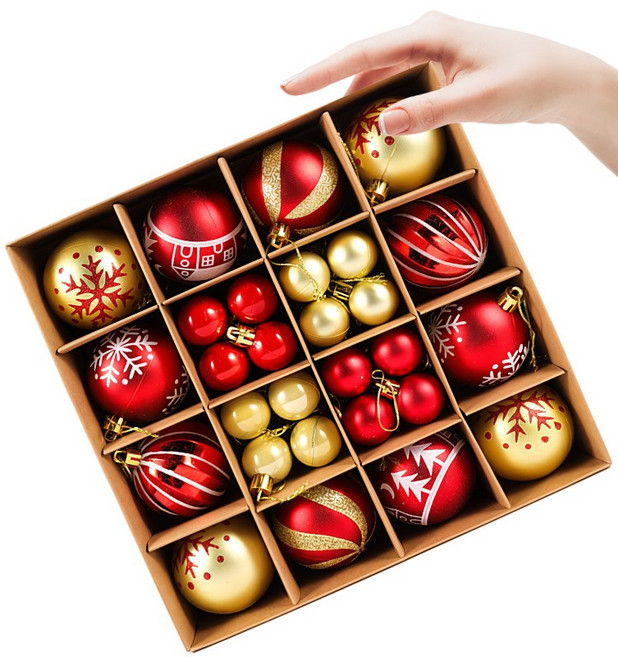 루이스 크리스마스 트리 장식볼 믹스 오너먼트 혼합볼 데코세트TGUI-3, TYPE-1