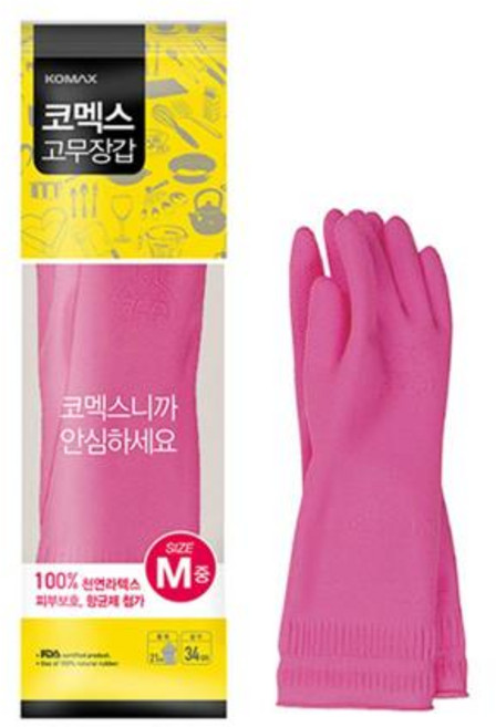 코멕스 고무장갑 코멕스 고무장갑 (중) 10EA, 10개