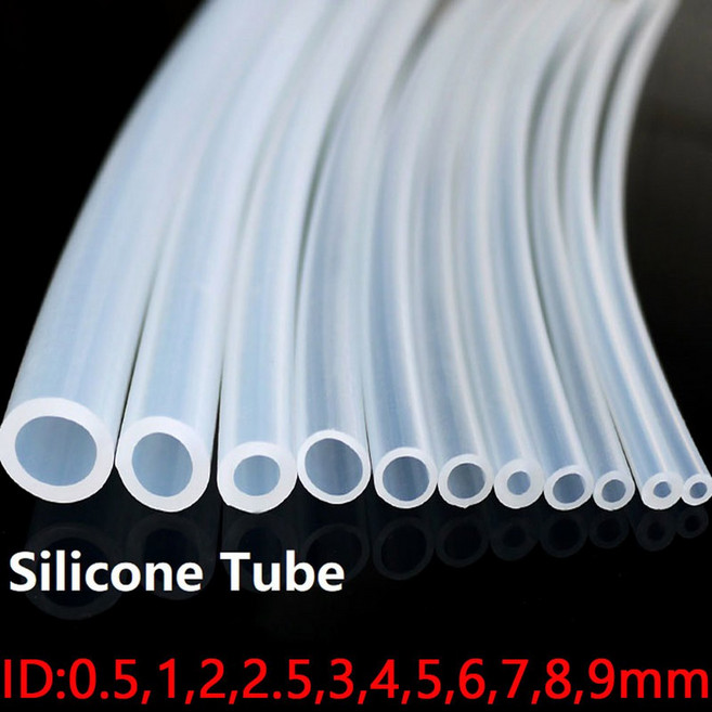 등급 투명 실리콘 튜브 ID 고무 10 호스 MM, ID 4mm x 5mm OD, 5M, 1개