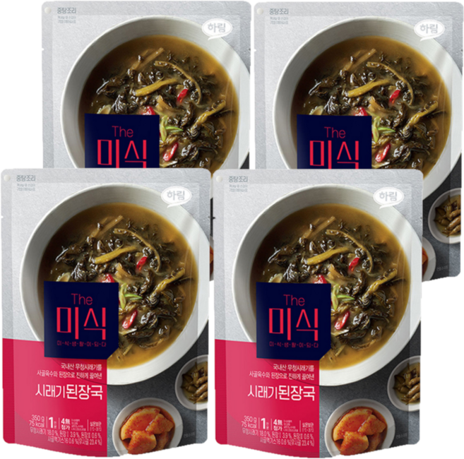 더미식 시래기 된장국, 350g, 4개