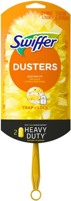 스위퍼 더스터 360 먼지떨이 스타터 키트 손잡이 30cm + 리필 2p, 혼합색상, 1세트 - 쿠팡