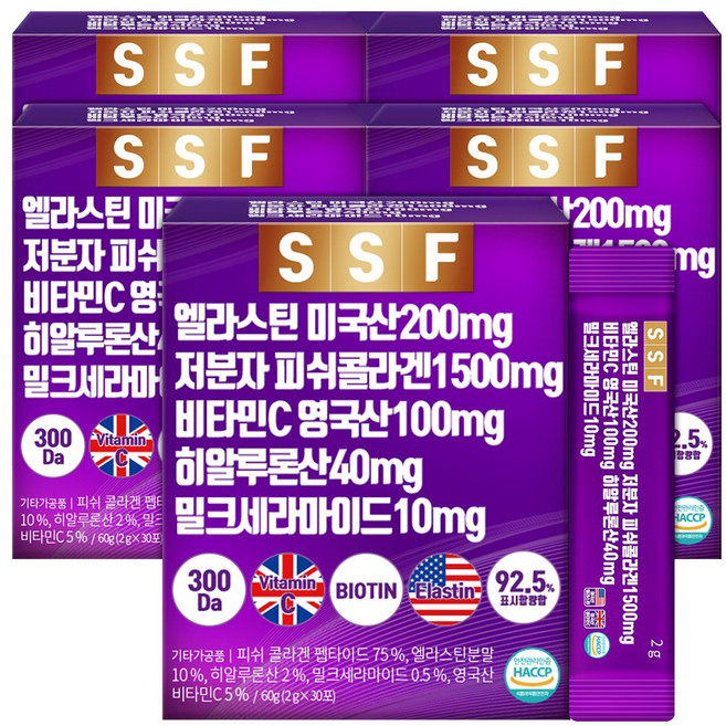 순수식품 엘라스틴 저분자 피쉬 콜라겐 밀크세라마이드 히알루론산 5개월분(150포), 2g, 150개