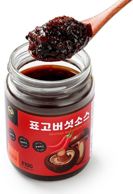 표고버섯소스 - 매운맛 밥도둑, 3개, 210g