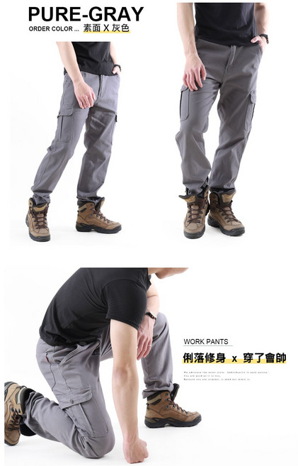 超厚磅耐磨工作褲 耐磨抗撕裂 彈力工裝褲 多口袋工作褲 98%高純棉