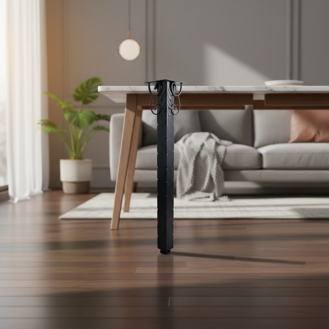 DIY테이블다리 철제 사각 식탁 가구 700mm 다리, 1개