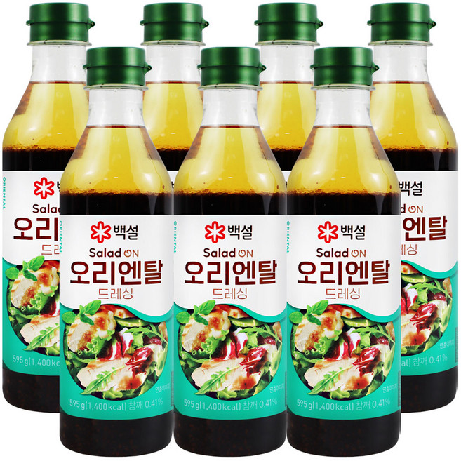 백설 오리엔탈 드레싱, 595g, 7개