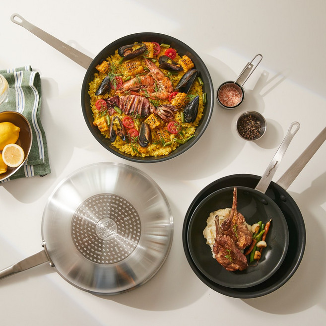 IH 코팅 인덕션 양식팬 쉐프 파스타 오물렛 스테이크 팬 후라이팬, 1개, 후라이팬 20