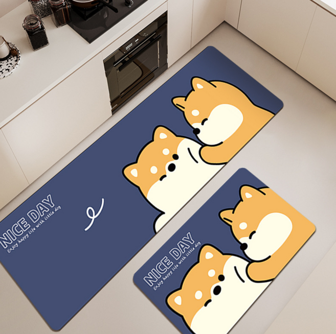 보로드 빨아쓰는 규조토 발매트 시바견 1+1세트