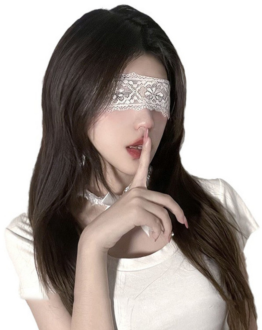 핑크바니 레이스 블라인드 아이마스크 섹시 파티 코스튬 소품