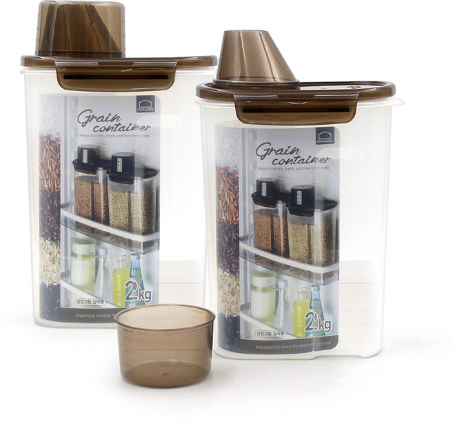 락앤락 도어포켓 잡곡통 2kg, 2개