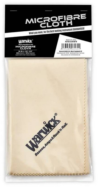 Warwick Microfibre Cloth 樂器清潔布 30cm x 30cm, 米黃色, 1個