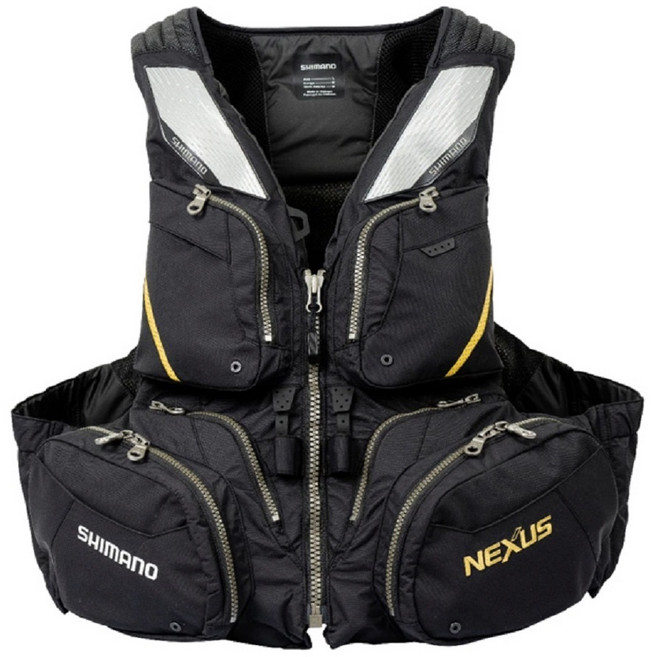 시마노 VF-120W 플로팅 베스트 구명조끼 낚시조끼, 블랙