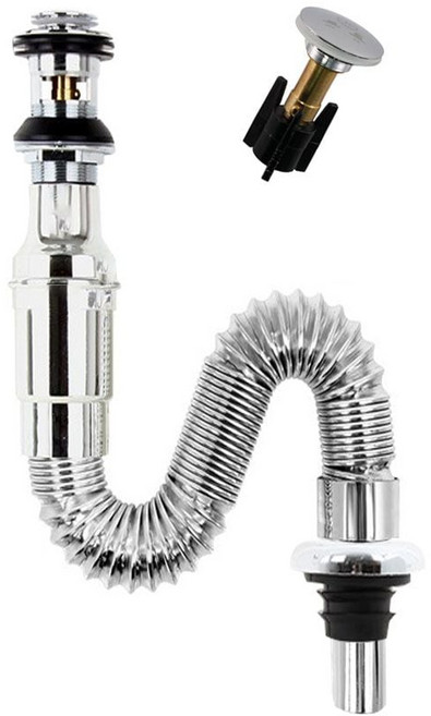 일체형트랩 팝업분리형 세면대배수관 세면기부속품 fee*257uR, 1개