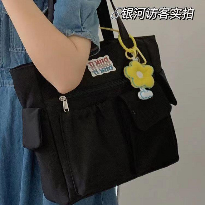 good 量包包女夏簡約百搭手提單肩包大學生上課通勤托特包