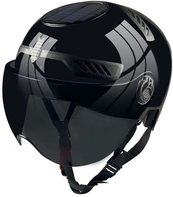 오토바이 헬멧 에어컨 여름용 선풍기 표준 검정, 블랙단풍선표준형_투명방풍렌즈