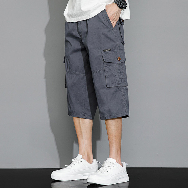 CLASSIC 工裝七分褲 男款休閒寬鬆短褲