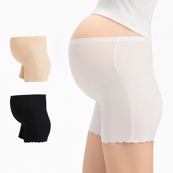 임산부 심리스 사각 팬티 물결형 드로즈 배덮는 속바지 트렁크 제왕절개 임부 임신 속옷