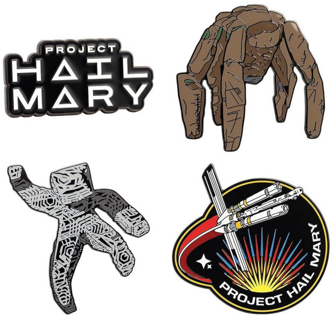 구원 계획 프로젝트 헤일메리 로키 그레이스 스페이스 배지 4P 배지 세트XQ-1688-103948-8724249