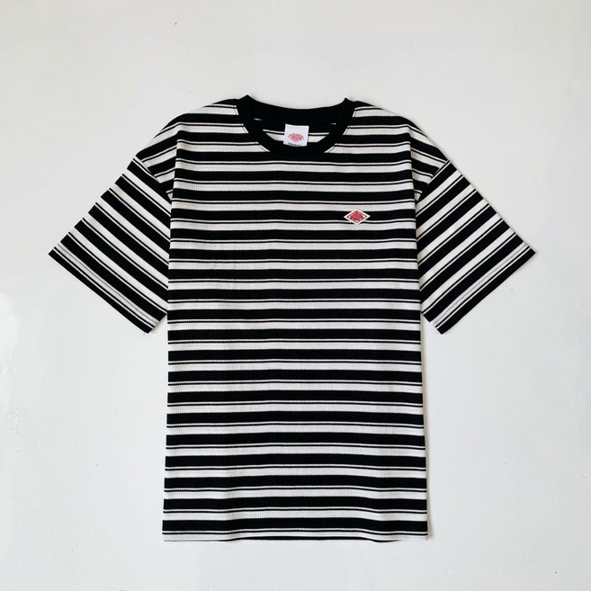 단톤 Danton 스트라이프 배색 반팔티 여성용 데일리 티셔츠