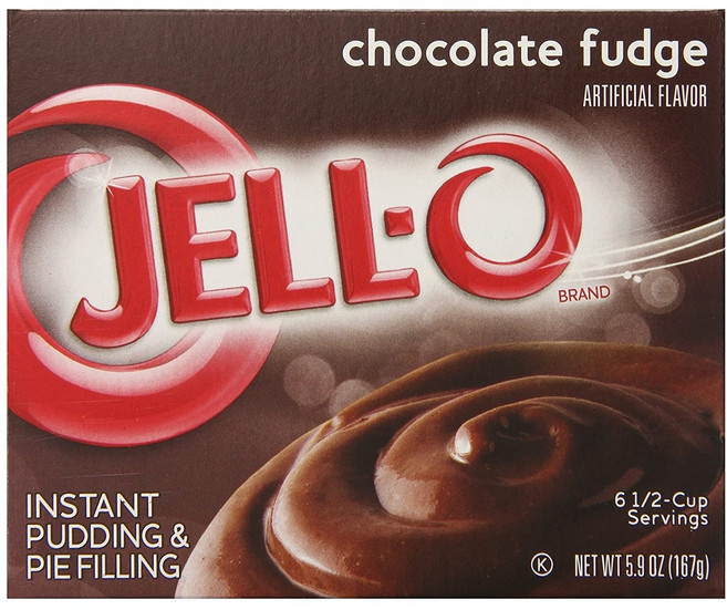 젤오 인스턴트 푸딩 & 파이 필링 초콜릿 퍼지, 1개, 167g