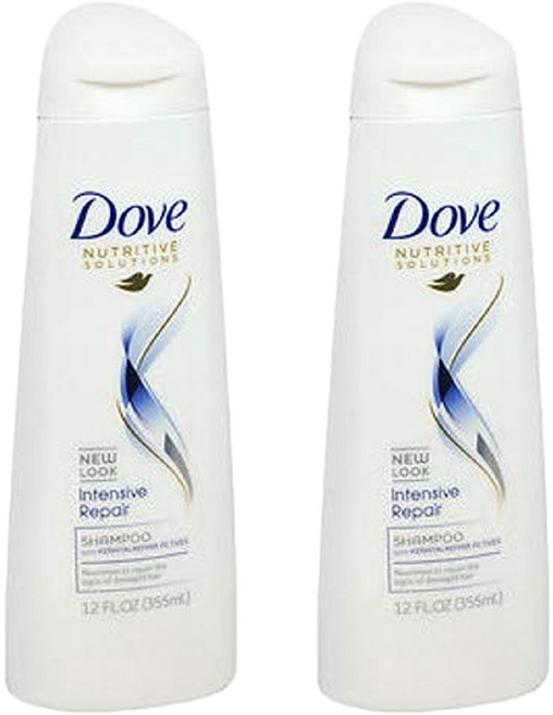도브 인텐시브 리페어 샴푸, 355ml, 2개