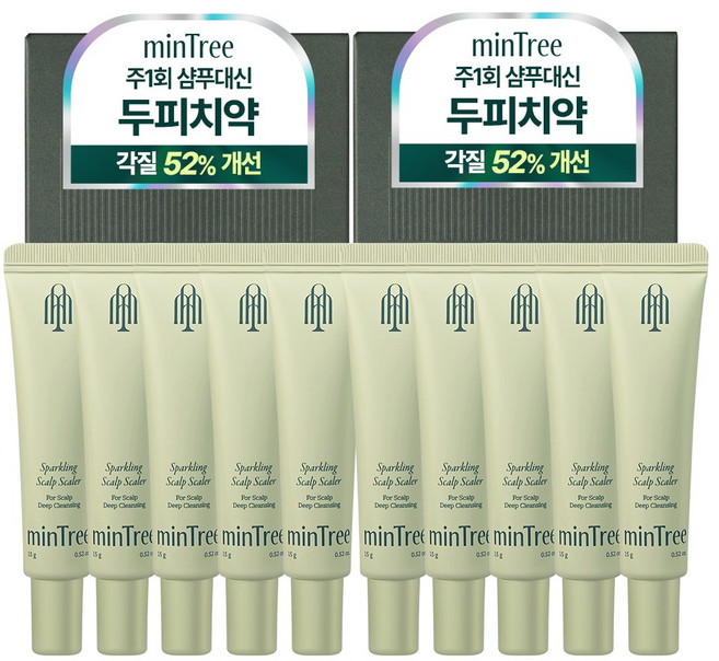 민트리 탄산버블 두피 스케일러 15g, 10개