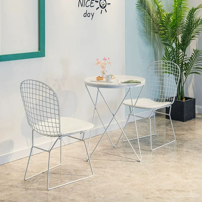 철제 미드센츄리 체어 체어 와이어 베르토이아 다이아몬드 1번타입 knoll의자