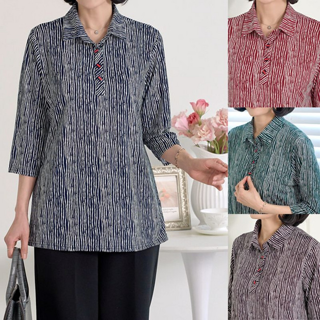 로즈맘 라부줄카라7부티셔츠