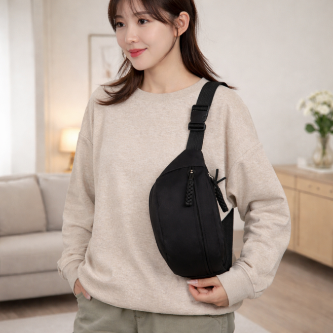 아이디픽 데일리 남녀공용 슬링백 크로스백 힙색