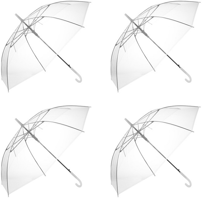 브로상회 데일리 장마철 시야확보 튼튼한 원터치 우산 4개세트