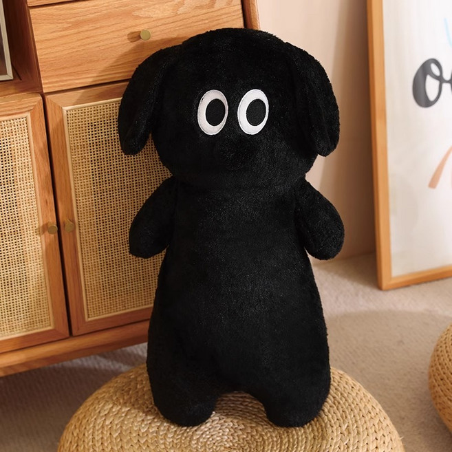 앤티키 깜놀독 캐릭터 긴 쿠션 바디필로우, 블랙