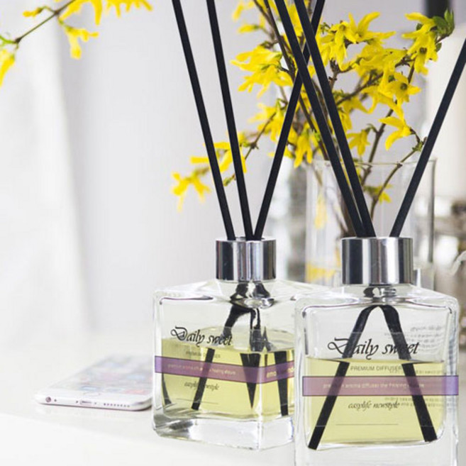 실내디퓨저 대용량 데일리스윗 200ml 천연성분 화장실방향제 선물용디퓨저 스틱추가증정, 몰디브모히또, 1개