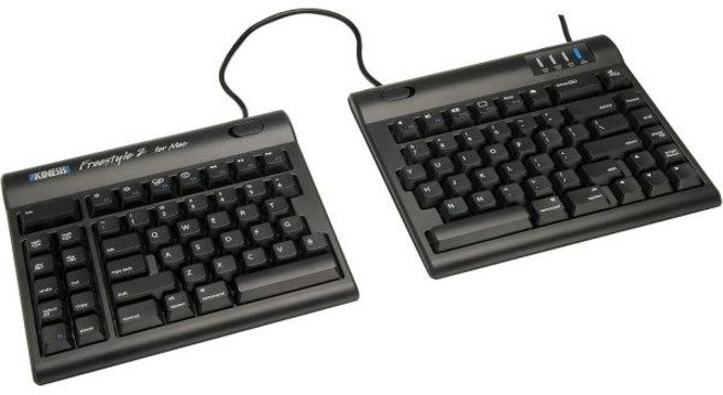 KINESIS 프리스타일 2 Mac용 USB 키보드9인치 표준 분리형 검은색, Standard Separation (9 in)